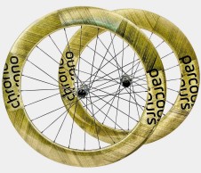 Carbon with color, these are the first wheels with this material