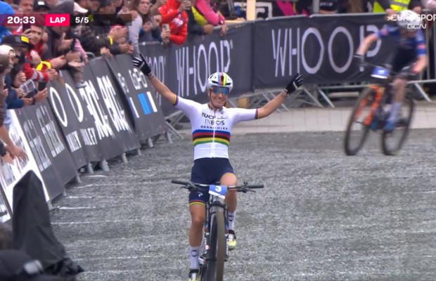 Ferrand-Prevot attacks at the end and takes the victory in the Leogang XCC