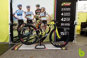 The new Schurter's Scott Spark bike for the Nove Mesto World Cup in detail, take a close look to the picture