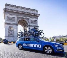 What brand are the blue Shimano bikes?
