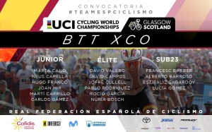Esta es la Selección Española para el Campeonato del Mundo de MTB 2023