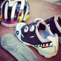 Nino Schurter's customised cycling shoes