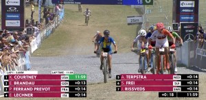 Kate Courtney is far superior than the rest and wins the MTB World Cup of Les Gets 2019