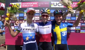 Pauline Ferrand Prevot wins and Rissveds returns to the podium at the Val di Sole World Cup 2019