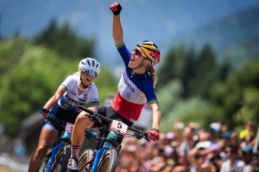 Pauline Ferrand Prevot wins and Rissveds returns to the podium at the Val di Sole World Cup 2019