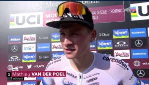 Mathieu Van der Poel wins with another fulminating attack the XCO World Cup of Val di Sole 2019