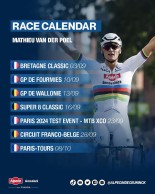 Van der Poel reschedules his calendar: only one MTB race and no gravel events