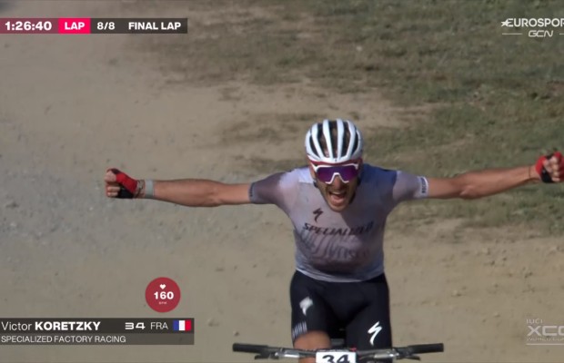 Koretzky signs a perfect weekend by also winning the XCO World Cup in Les Gets
