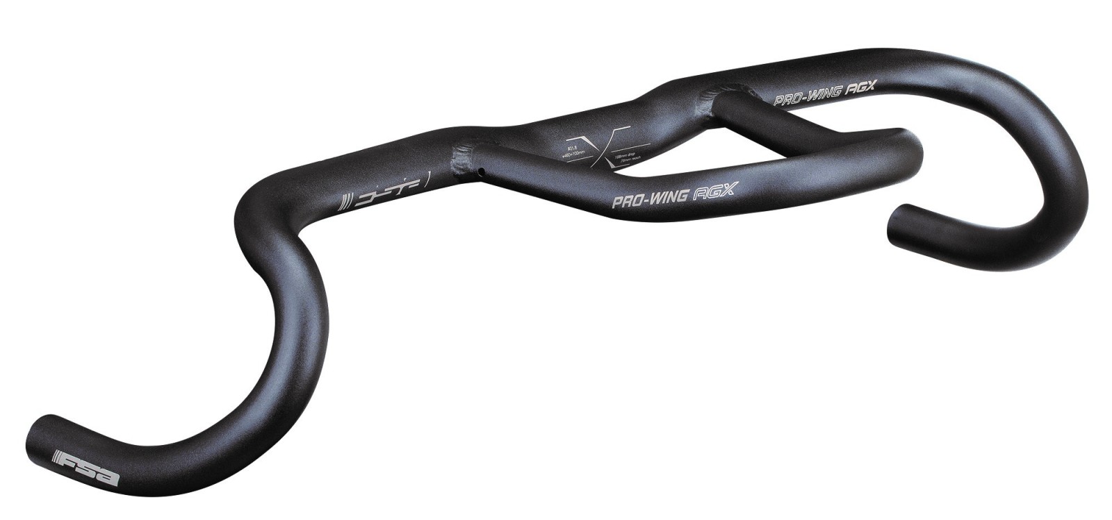 Cintre FSA A-Wing AGX Pro Compact - 440x31,8 Mm - Noir - Pour Gravel/Cross - Neuf
