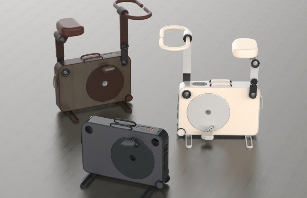 This exercise bike stores the energy you generate and works as an external battery