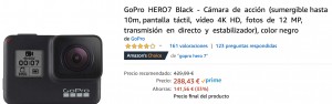 Ofertas en la GoPro Hero 7, el mejor momento para hacerse con una