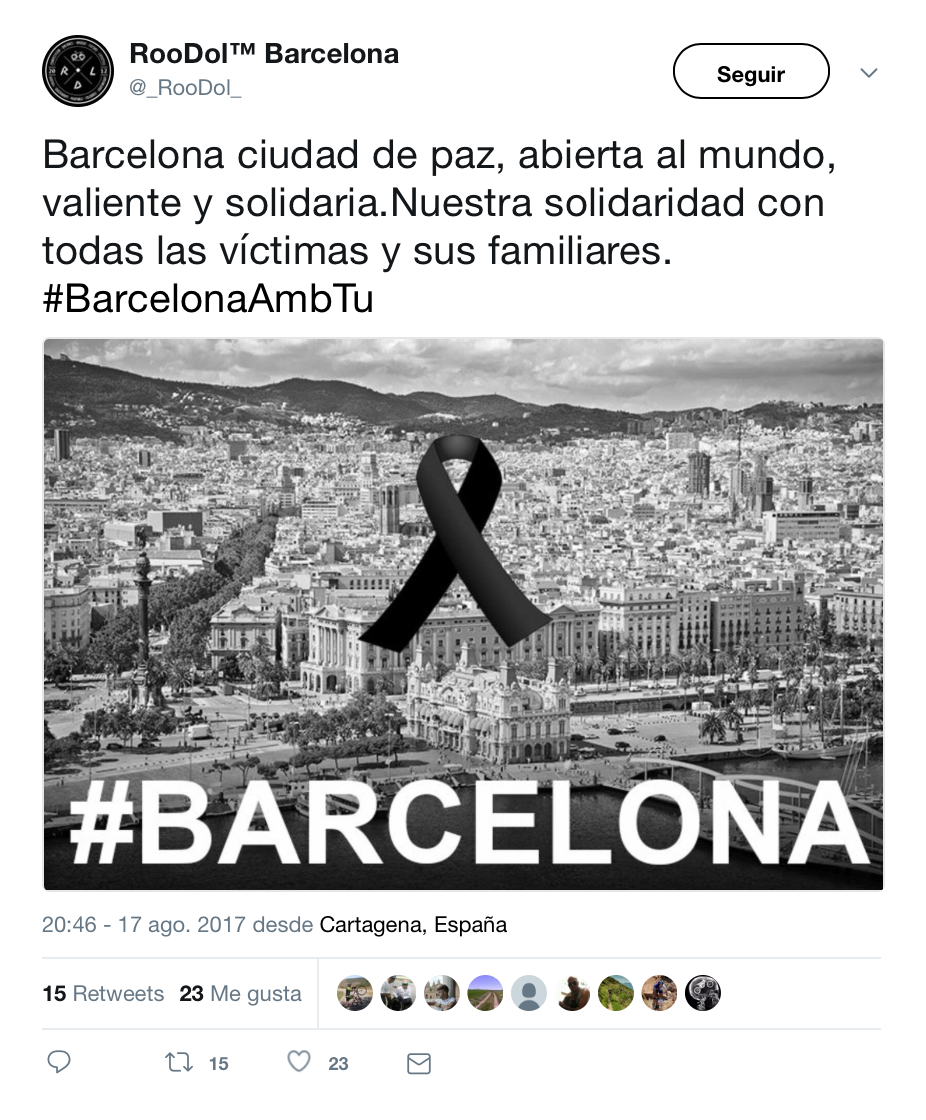 Atentado Barcelona ciclismo