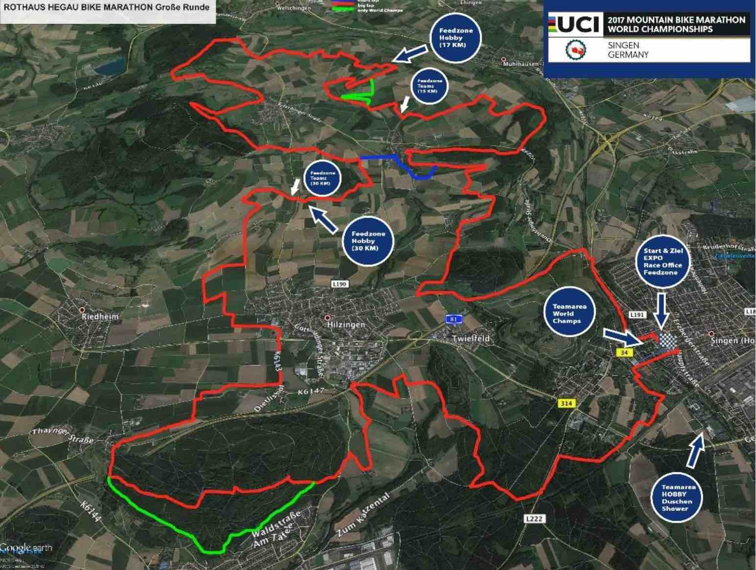 circuito Campeonato Mundo XCM 2107 Singen