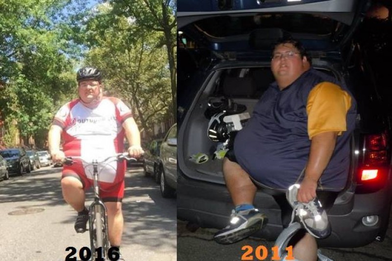 Foto gordo 2024 en bicicleta