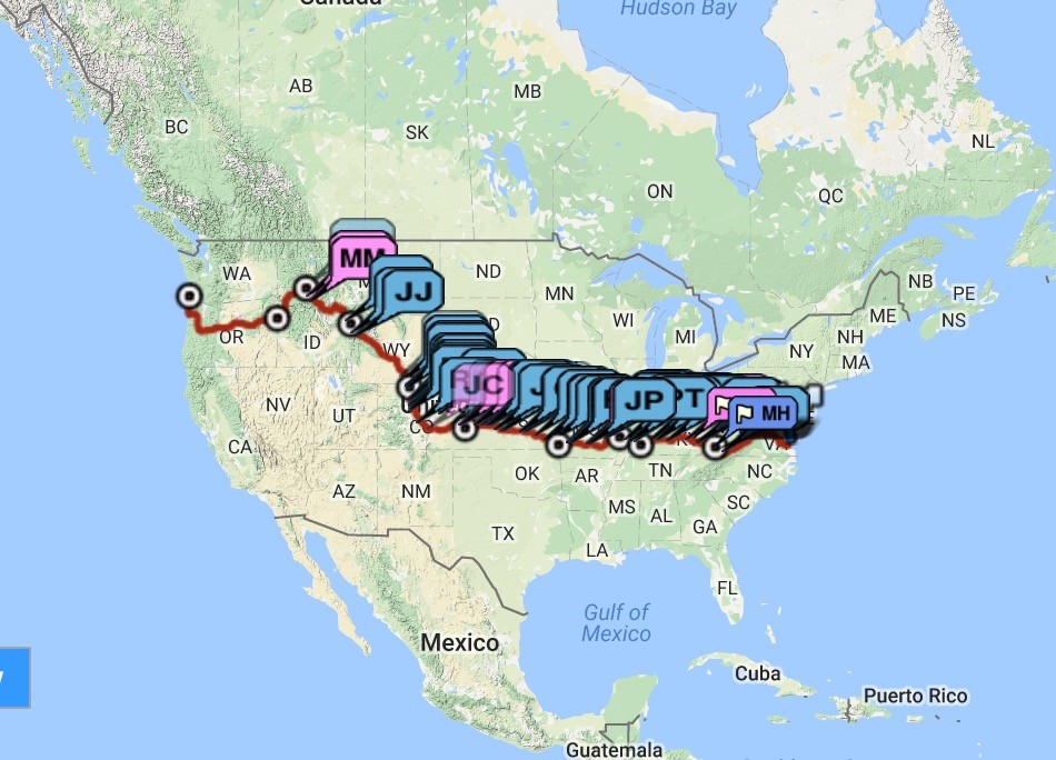 Un ciclista muere atropellado durante la carrera Trans Am Bike Race