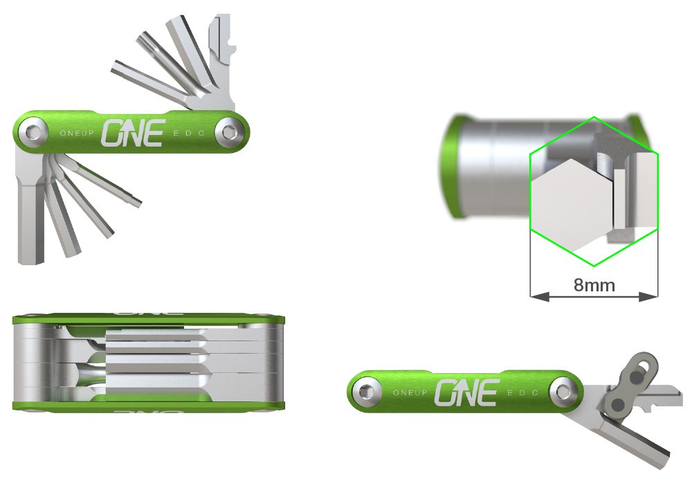 Con la nueva multiherramienta de OneUp podrás llevar todas las herramientas  dentro de la potencia