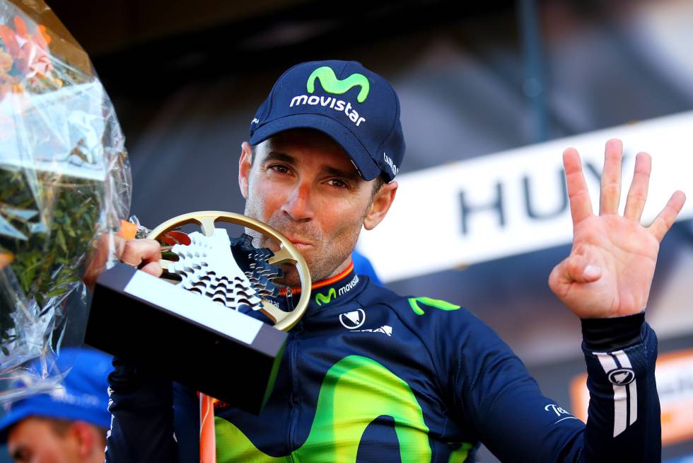 Valverde logra su cuarta Flecha Valona, récord de la prueba