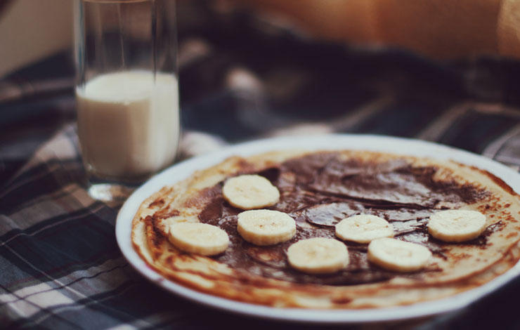 Panqueque banana desayunos