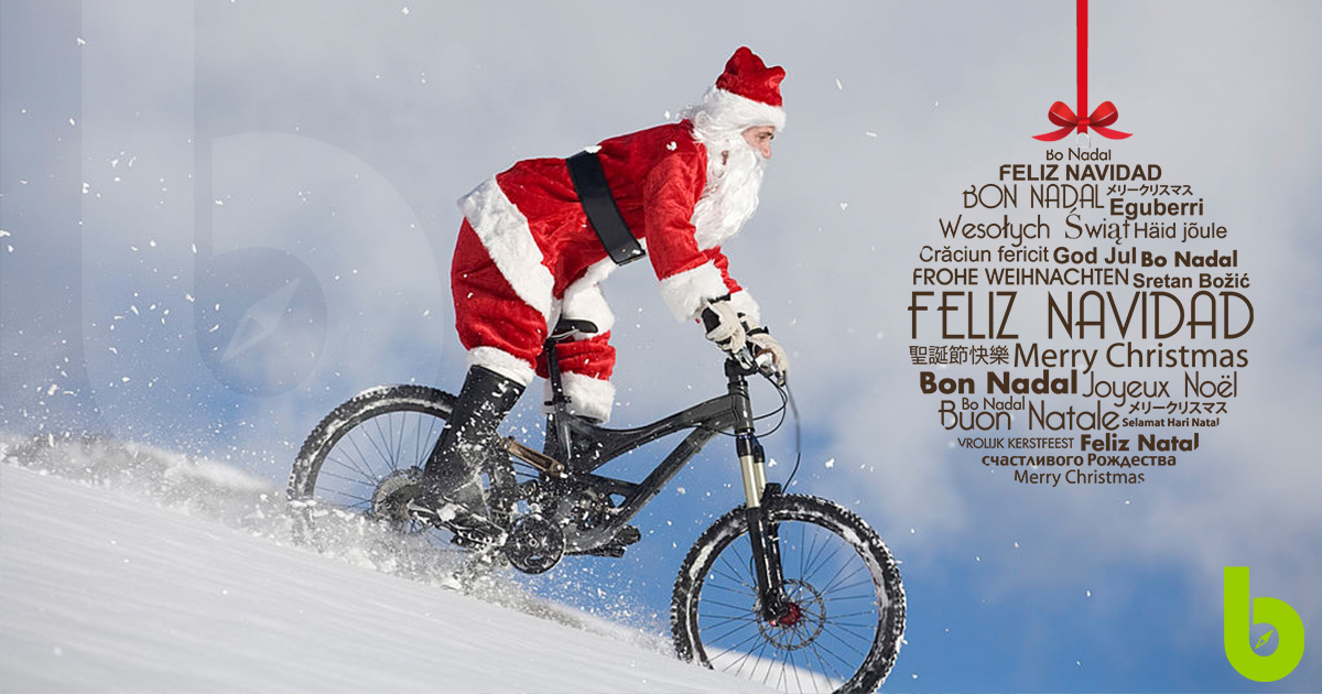 Brujúla Bike y este Santa Claus freerider os deseamos