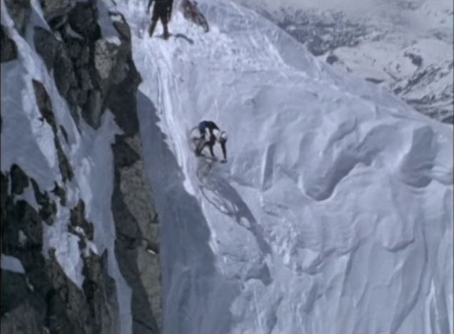 Así eran los descensos extremos por nieve en los años 90