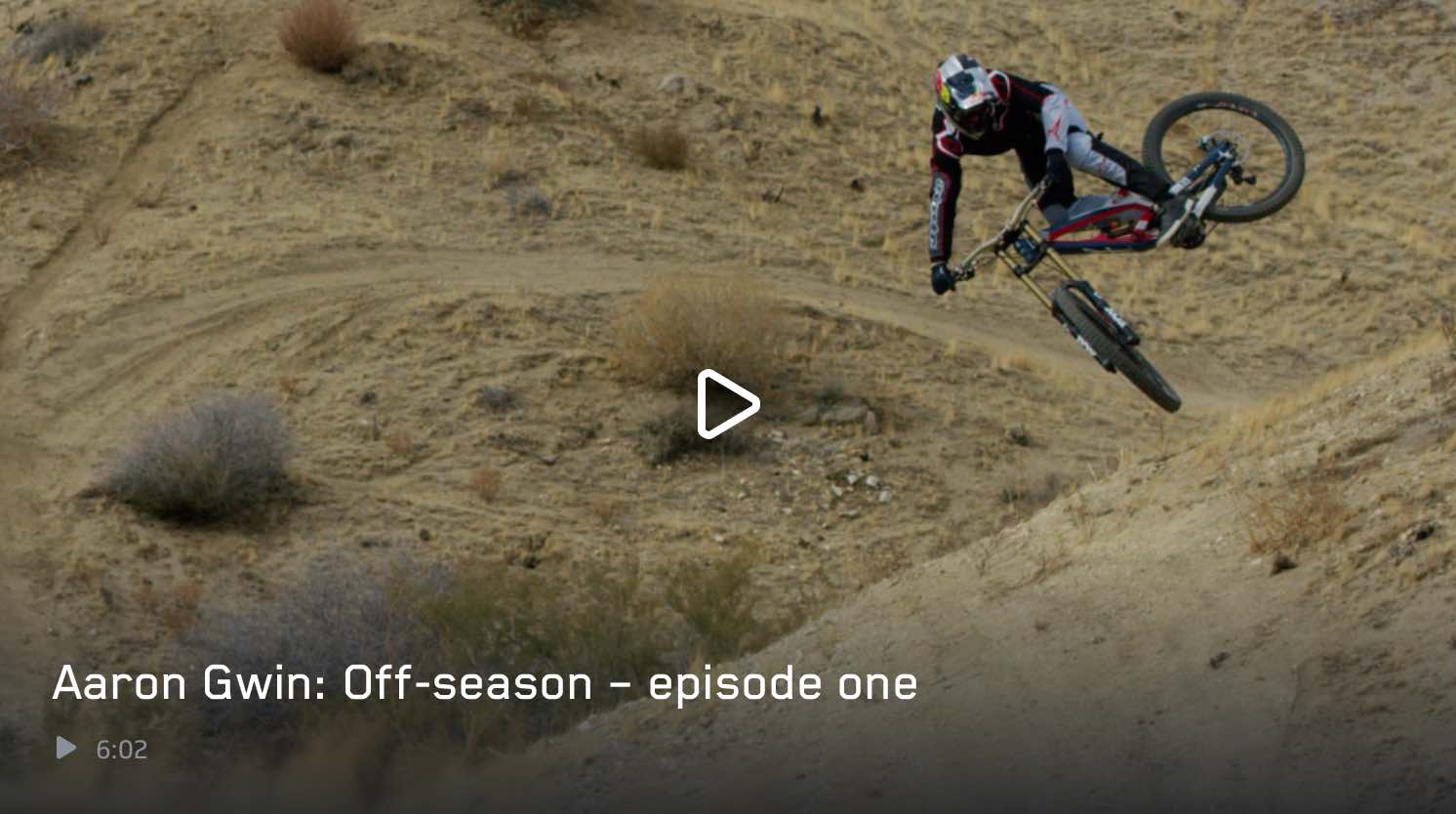 Así es la pretemporada del Campeón del Mundo Aaron Gwin