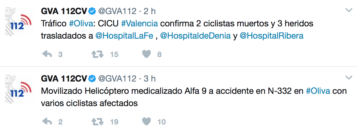 atropello ciclistas